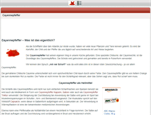 Tablet Screenshot of cayennepfeffer.com
